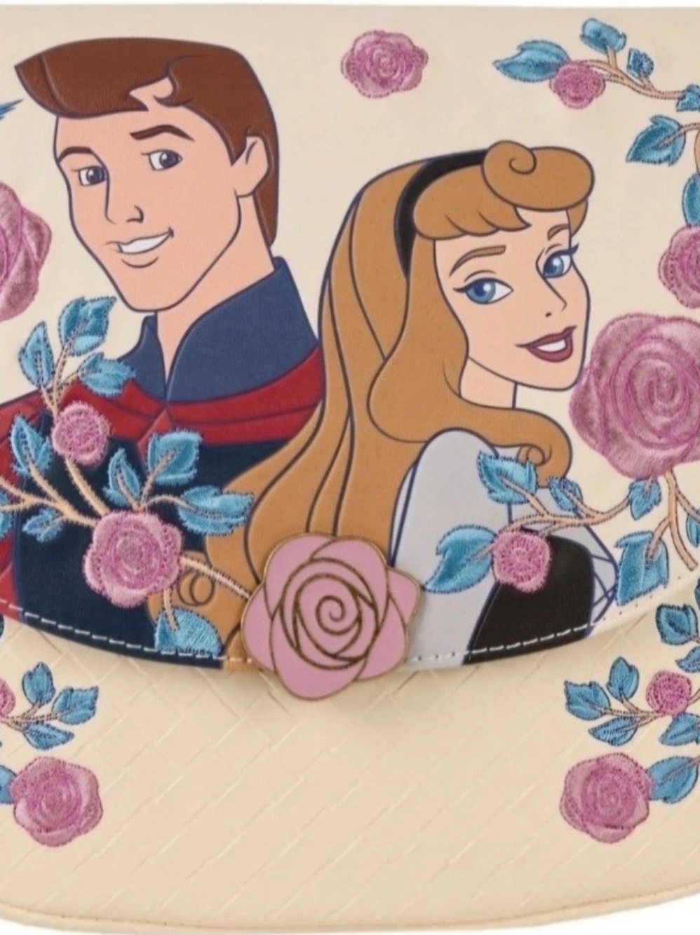 NWT Disney Sleeping Beauty Princess Aurora & Prince Crossbody Bag